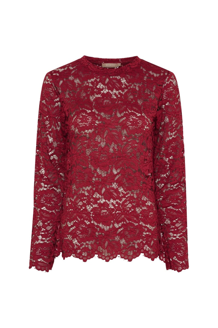 Marta Du Chateau - Mdcmilley Ls Tee 7707 - Bordeaux