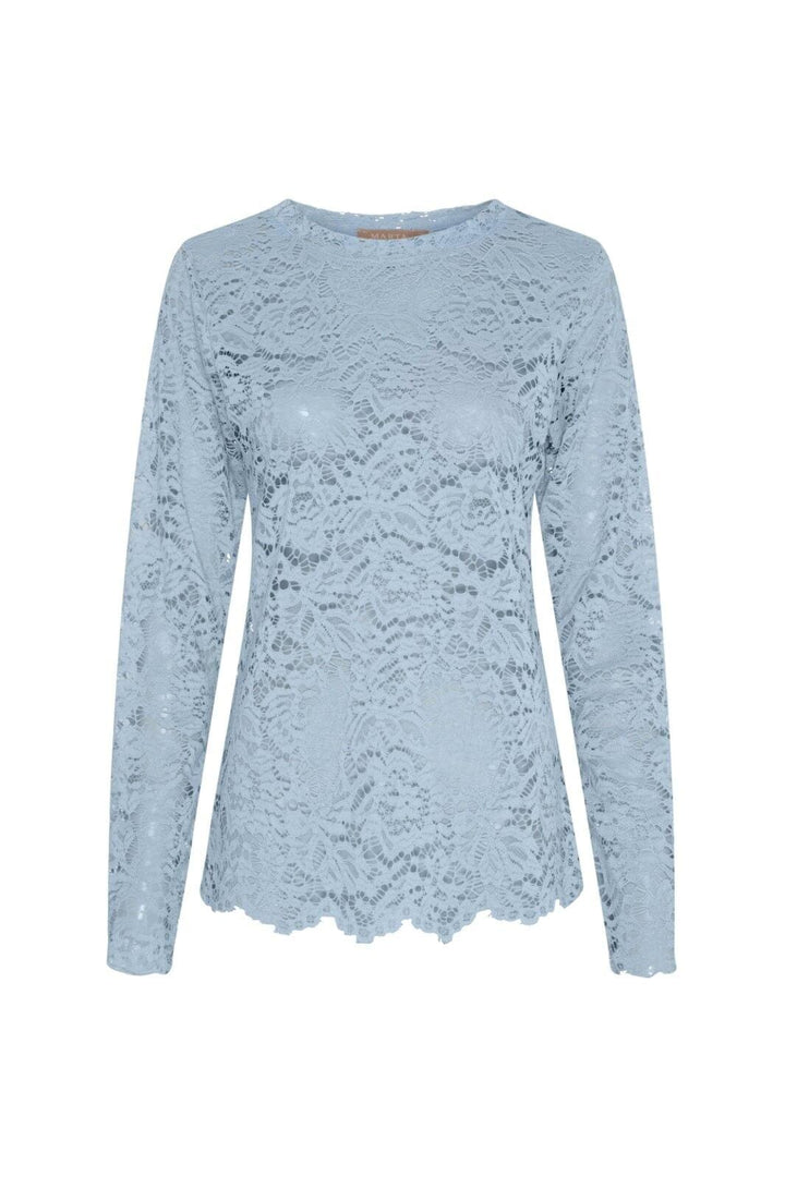 Marta Du Chateau - Mdcmilley Ls Tee 7707 - Light Blue