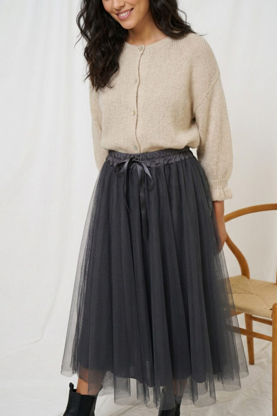 Marta Du Chateau - Mdcpalmina Skirt 23028 - Black