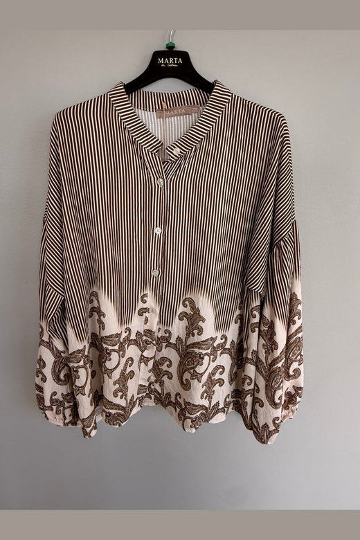 Marta Du Chateau - Mdcsequoia Shirt 8597 - Marrone4602Tpe