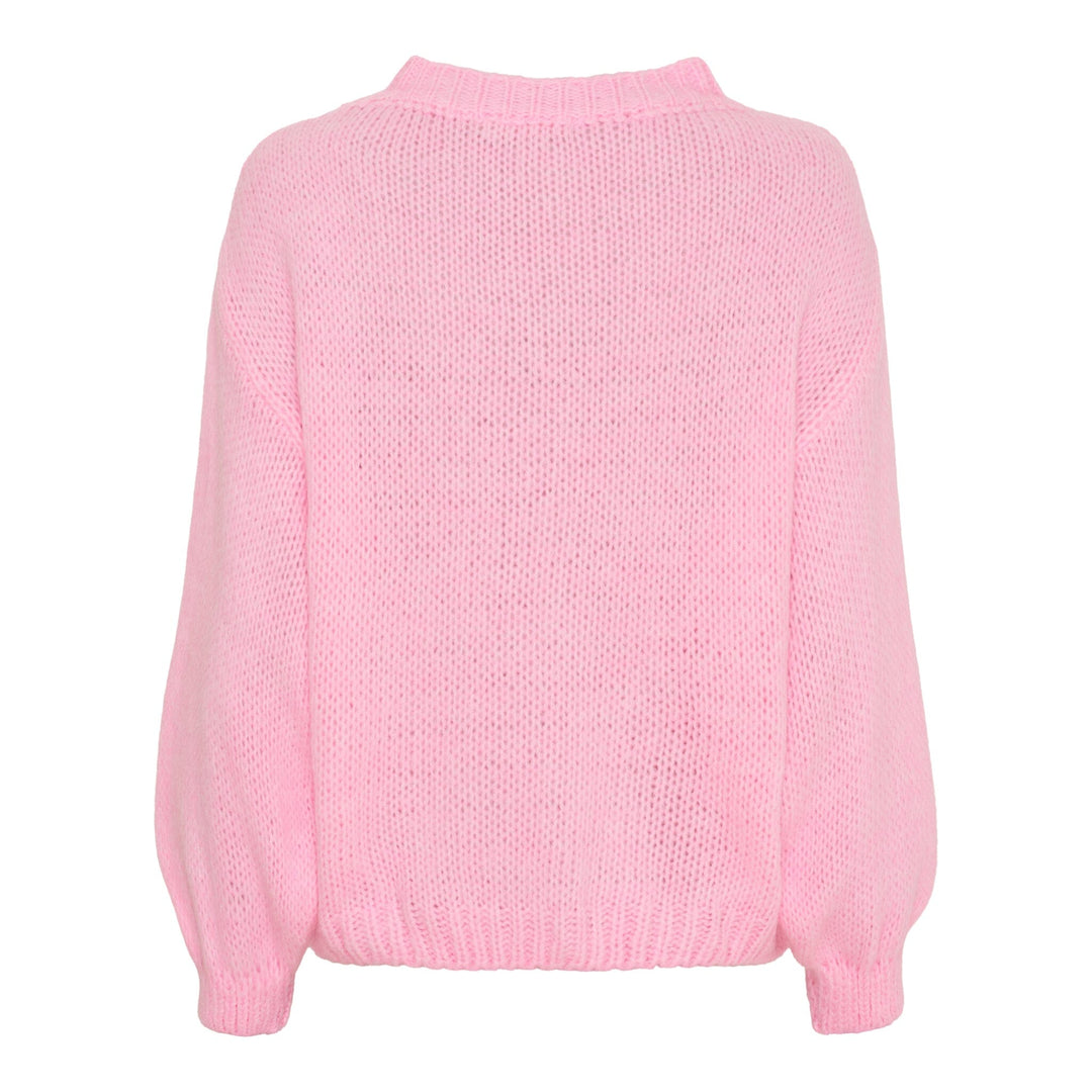 Marta Du Chateau - Mdctulip Knit 9580 - Rosa Strikbluser 