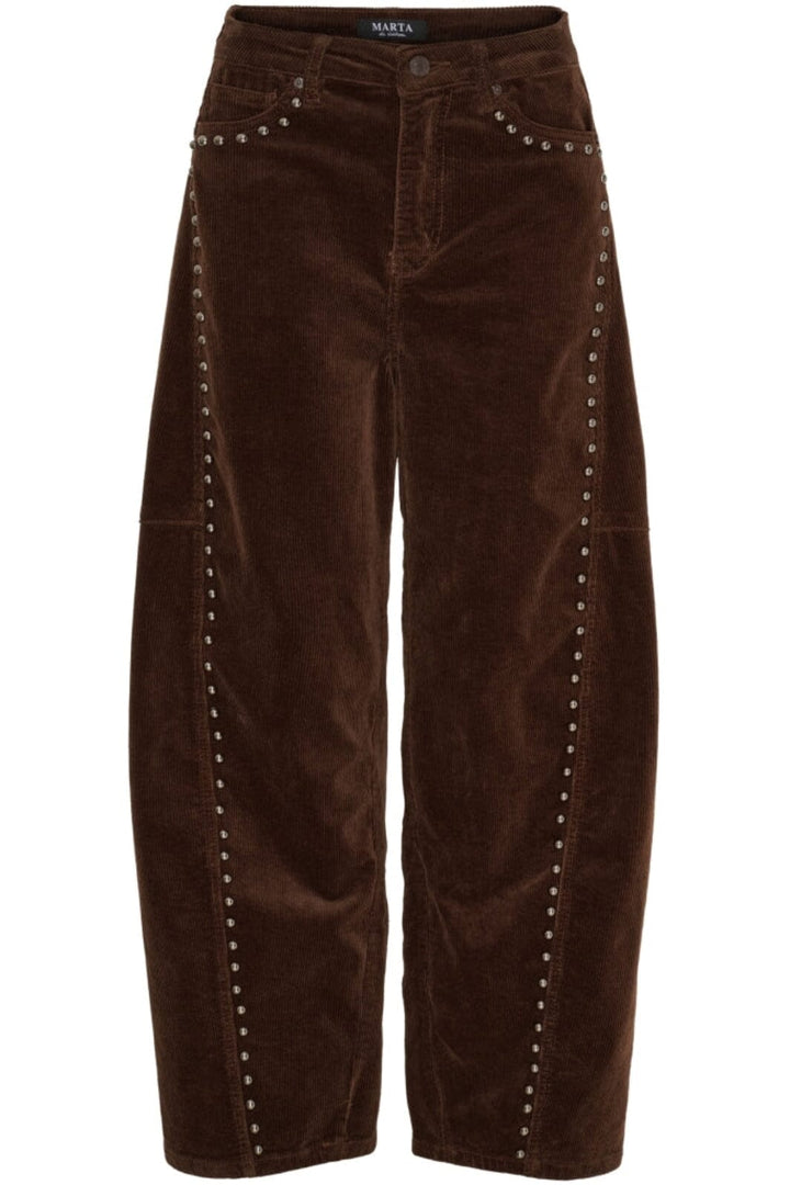 Marta Du Chateau - Mdcwanda Jeans MDC233-2566 - Corduroy Choco Jeans 
