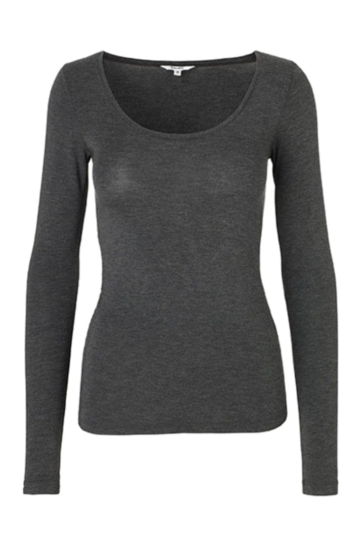 MbyM - Anna 11221041 - 671 - Dark Grey Melange Bluser 