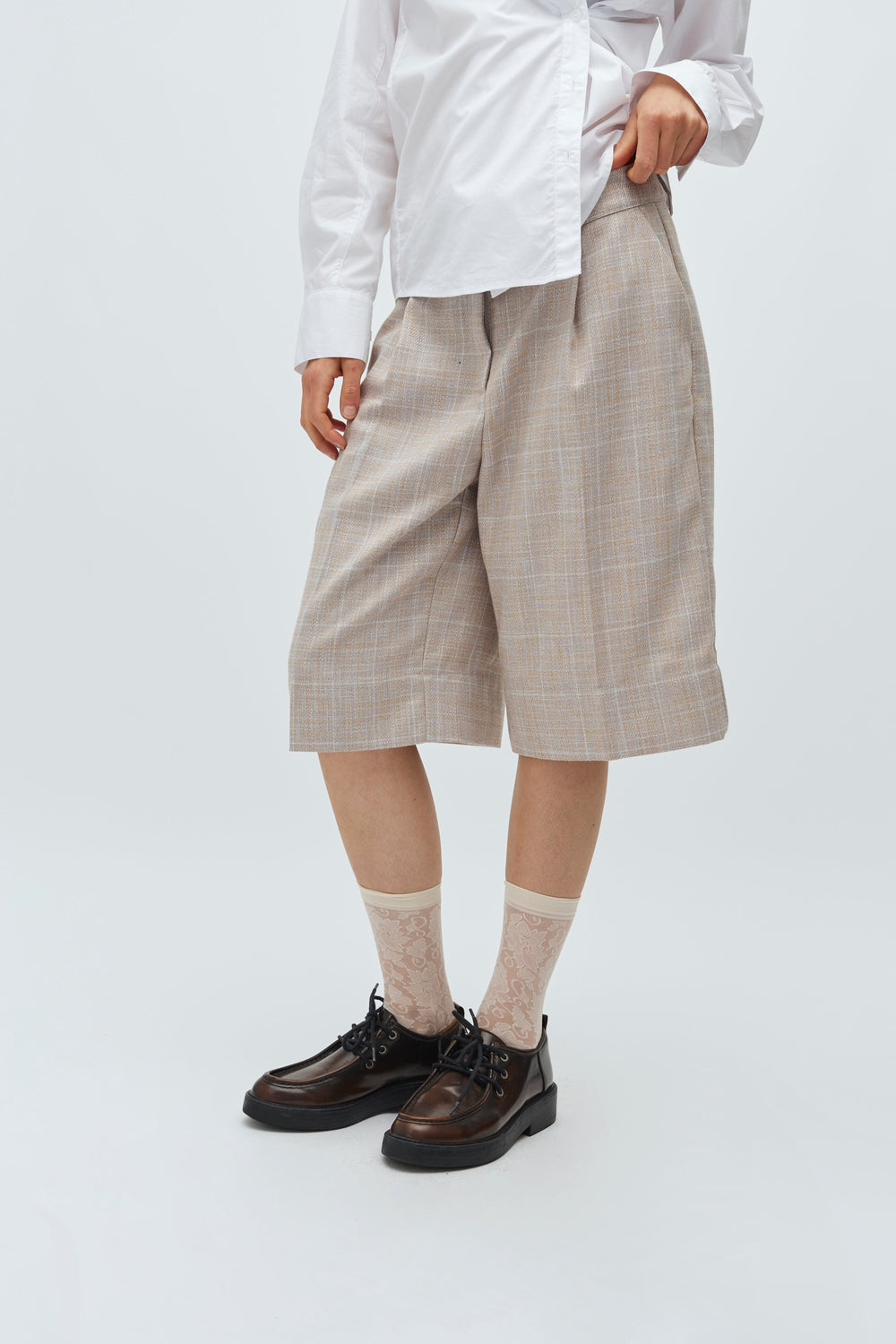 MbyM - Brecan-M 63350828 - U68 - Beige Check Shorts 