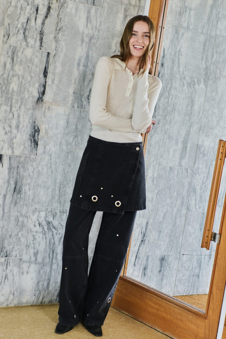 MbyM - Luxia-M 62820622 - T56 - Black Midnight Wash Jeans 