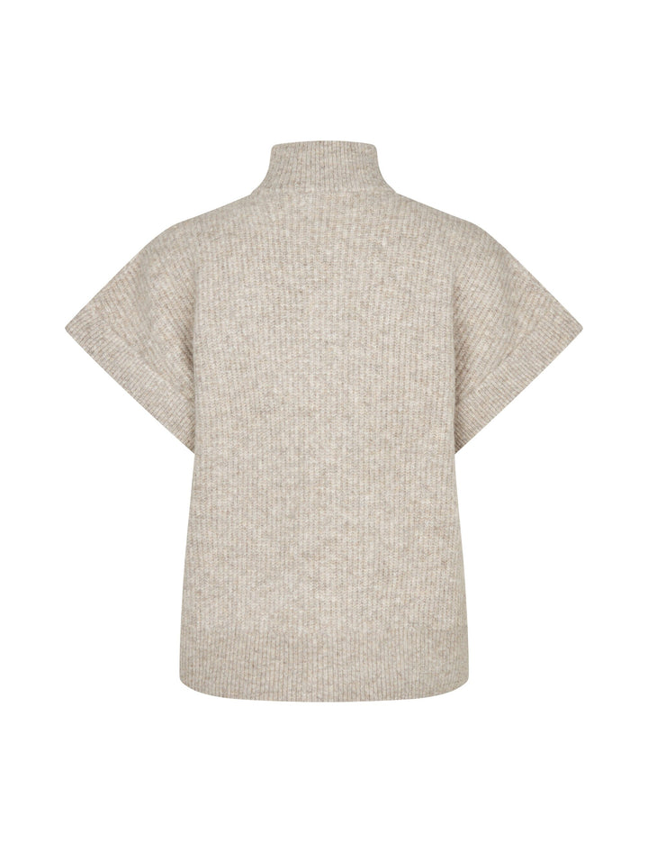 MbyM - Roselina Short-M 50529858 - Q52 - Light Taupe Melange Strikbluser 