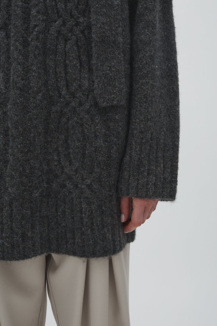 MbyM - Xandra-M 65391511 - 635 - Charcoal Melange Strikbluser 