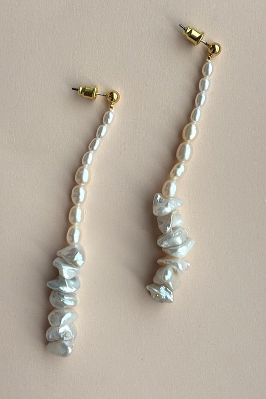 Mellow Moon - Ocean Earring - White Øreringe 