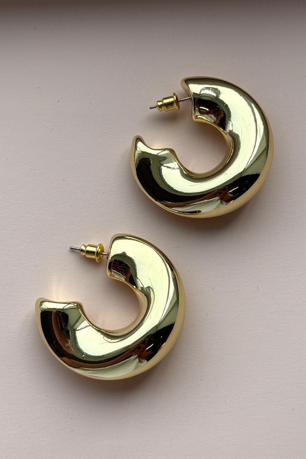 Mellow Moon - Tulipan Earring - Forgyldt 
