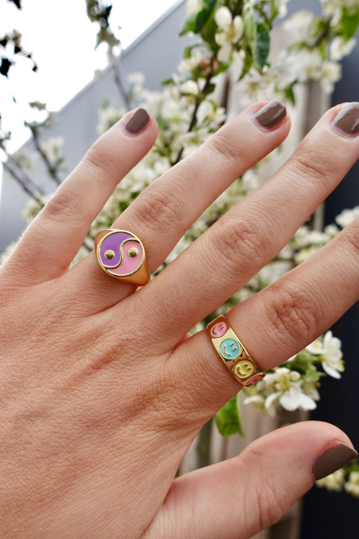 Mellow Moon - Yin Yang Ring - Guld Ringe 