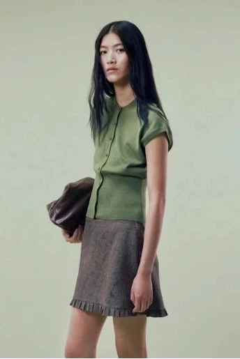 ModströM - Bernadettemd Vest 59204 - 2289 - Twist Of Lime Strikbluser 