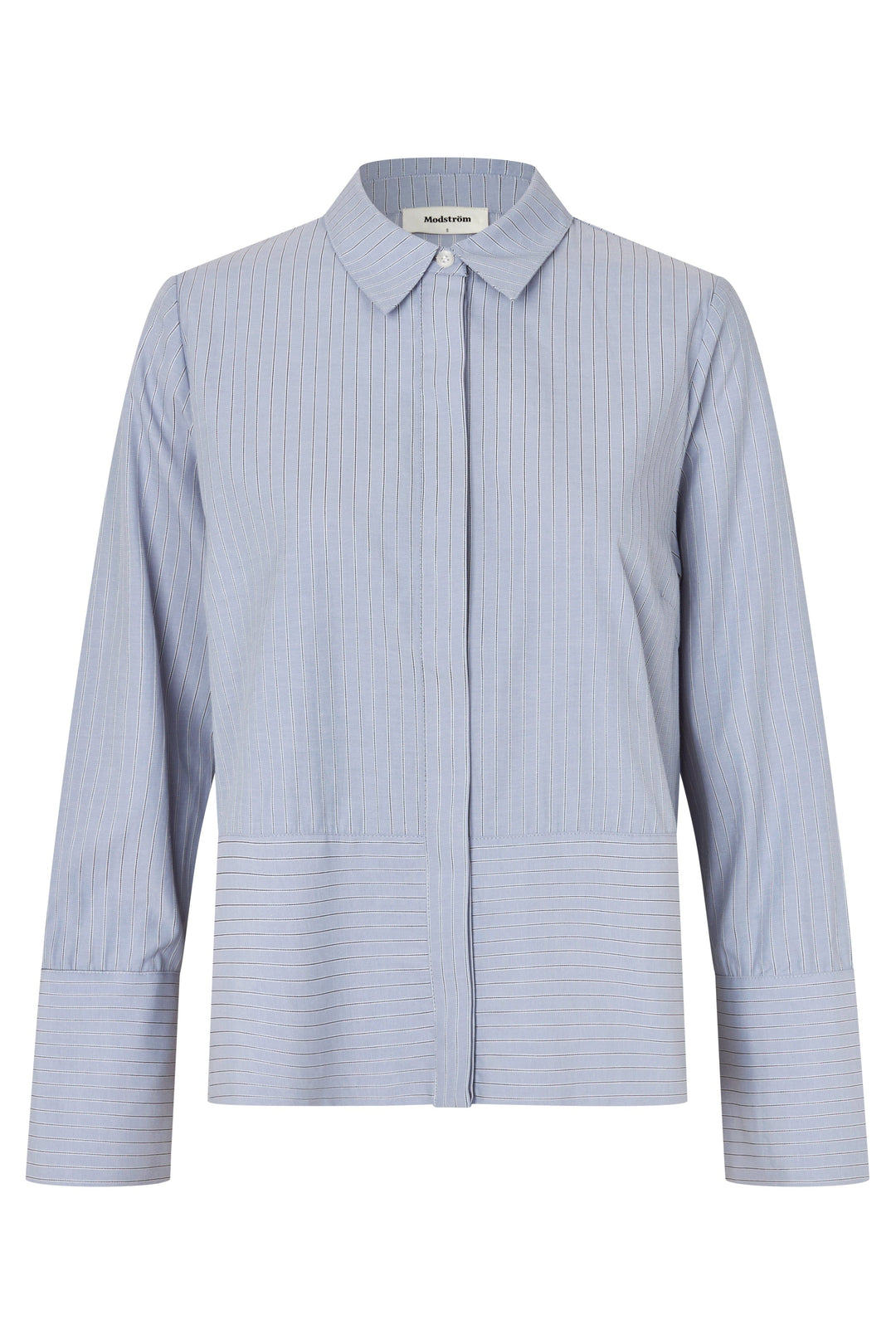 ModströM - Brodiemd Shirt 59255 - 12061 - Zen Blue Pinstripe Skjorter 
