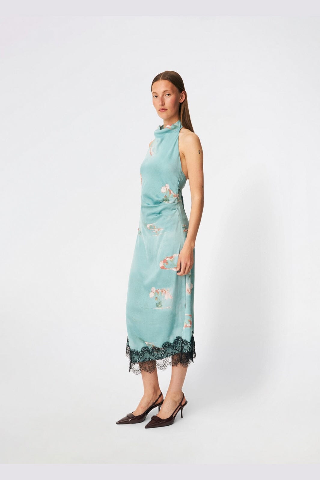 Modström - Carinamd Print Dress 59433 - 11631 - Aqua Flower