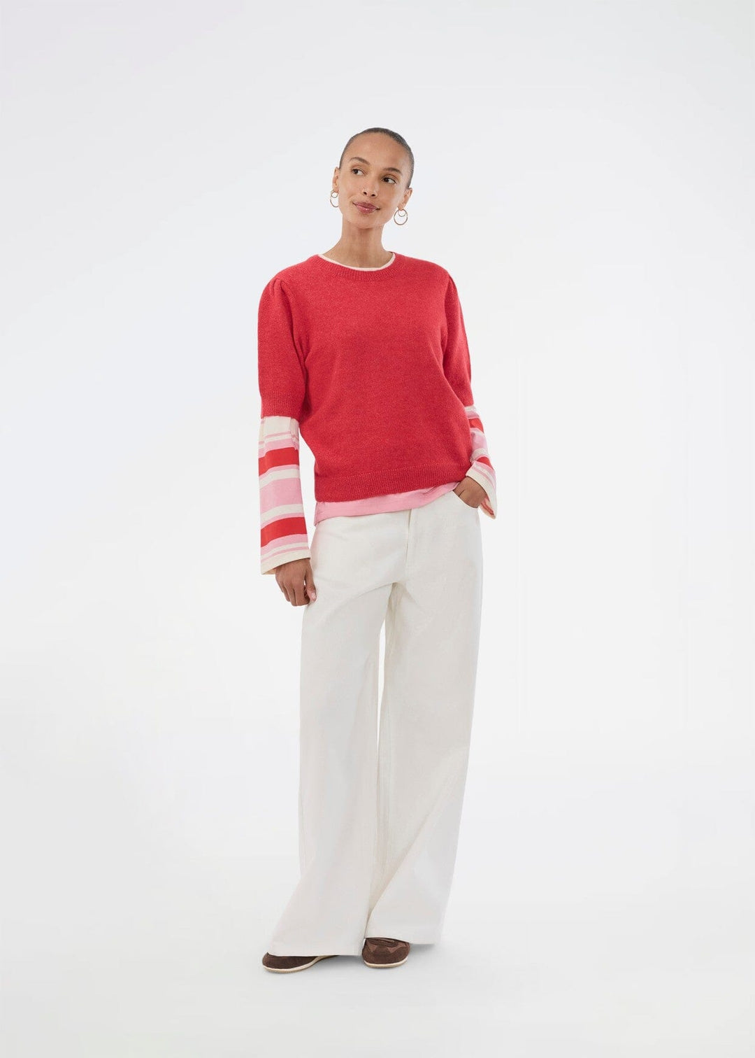 Modström - Galemd Wide Pants 58887 - 15 - Moonbeam Bukser 