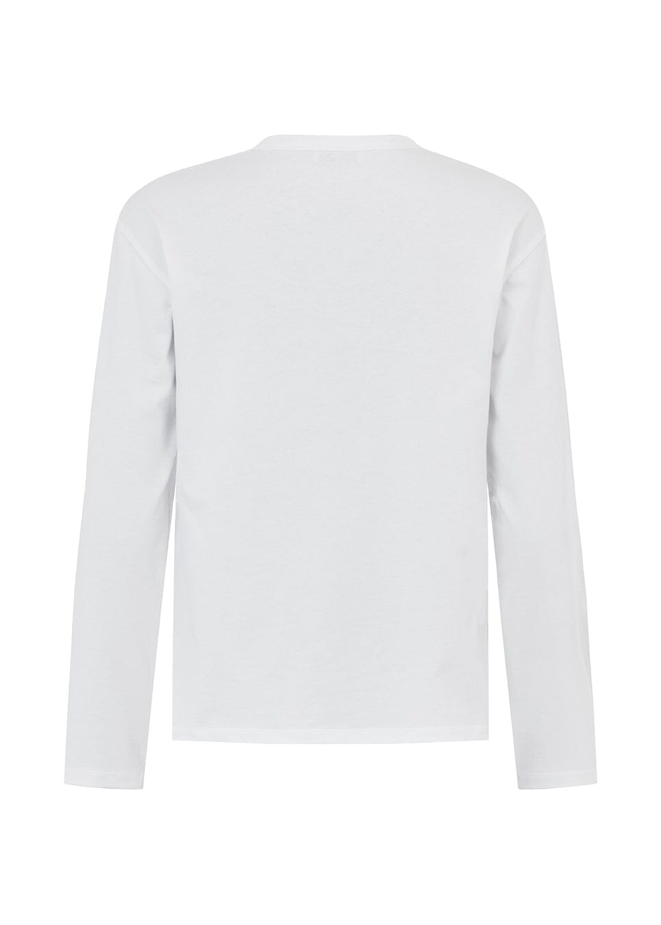 ModströM - Hellenmd Logo Ls T-Shirt 59828 - 4 - Soft White T-shirts 