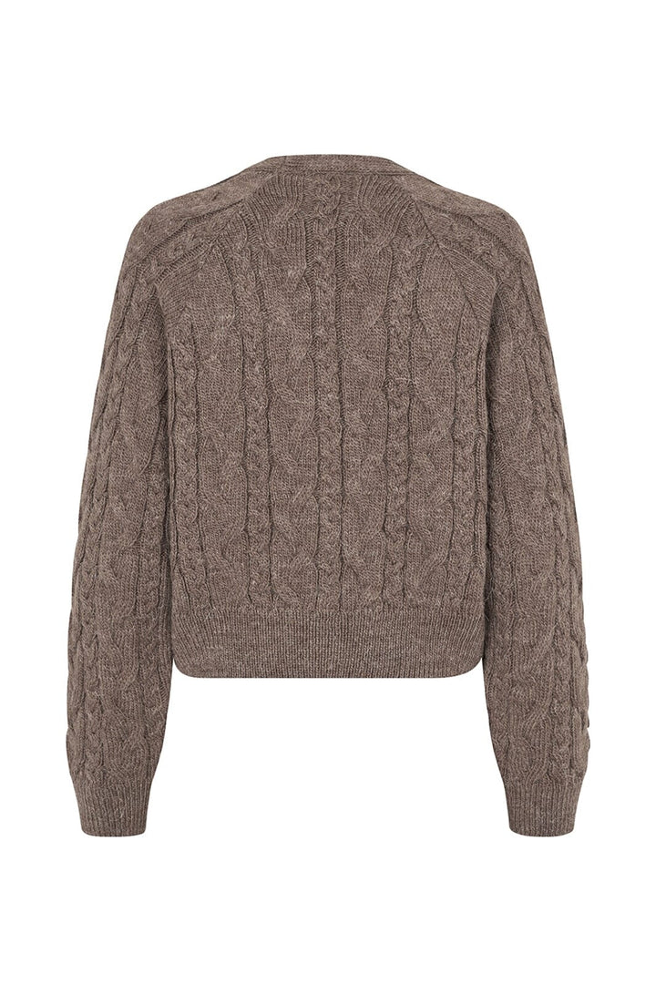 Modström - Kurtismd V-Neck Cardigan 59555 - 05584 - Chocolate Chip