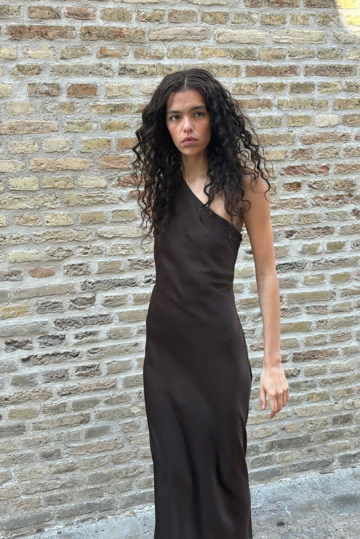 Modström - Narcissamd Dress 58412 - 5508 - Seal Brown Kjoler 