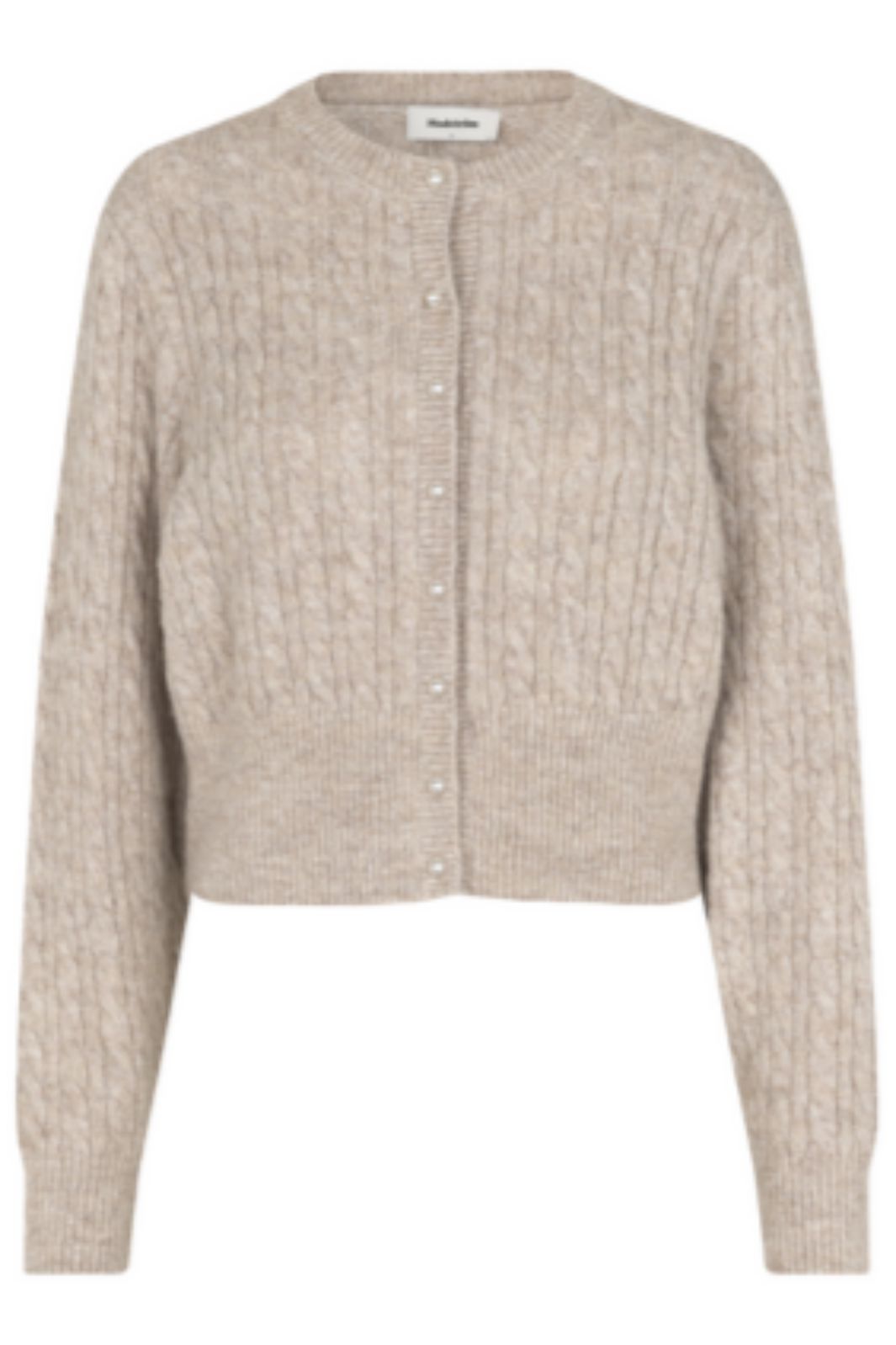 Modström - Pammiemd Cardigan 58633 - 12058 - Beige Speckle Melange Cardigans 