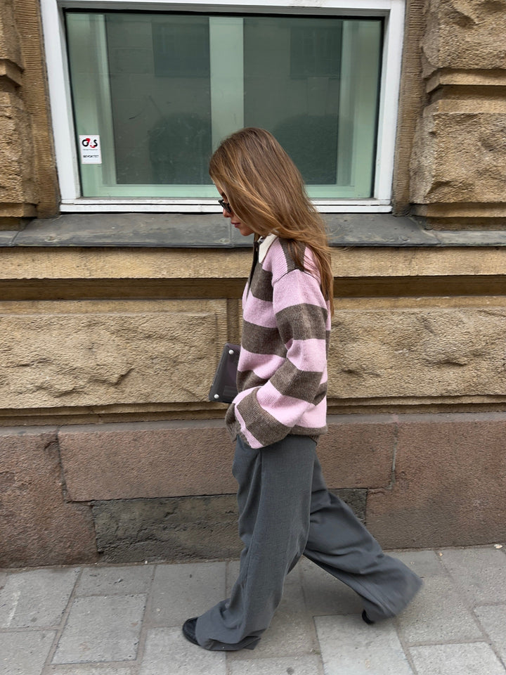 Modström - Tuesdaymd Pants 58914 - 7088 - Dark Grey Melange Bukser 