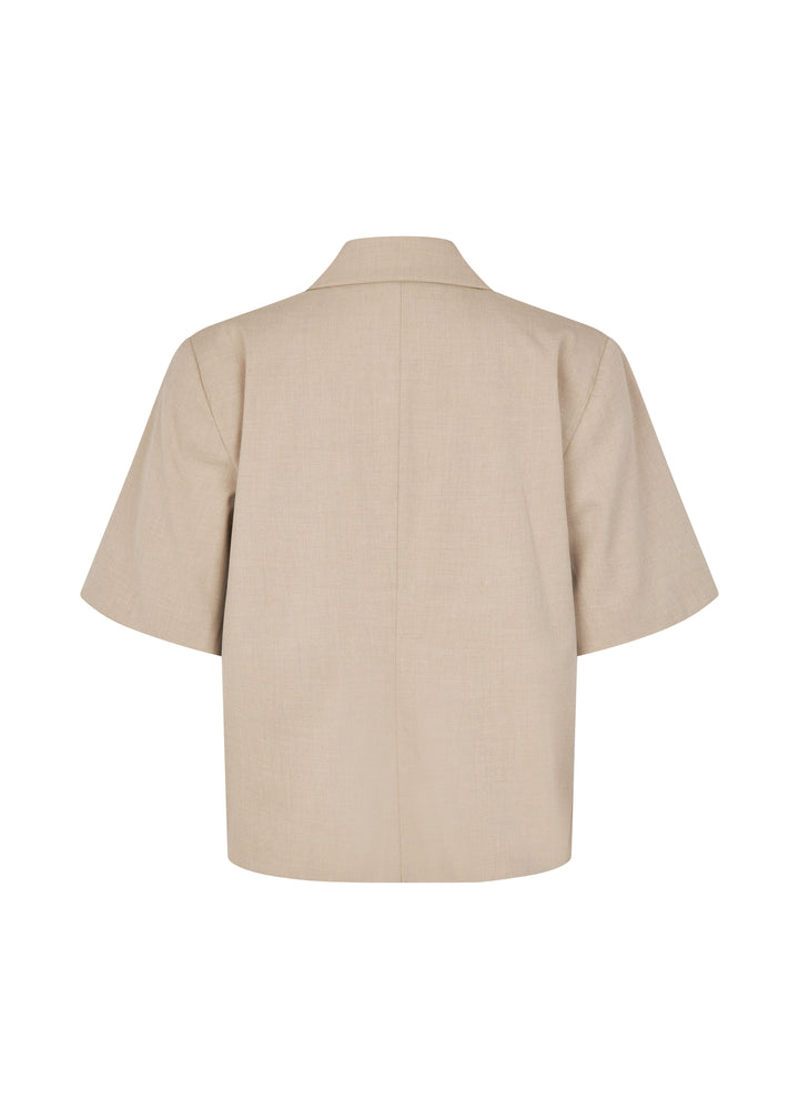Modström - Tuesdaymd Ss Blazer 59118 - 105 - Beige Melange Blazere 