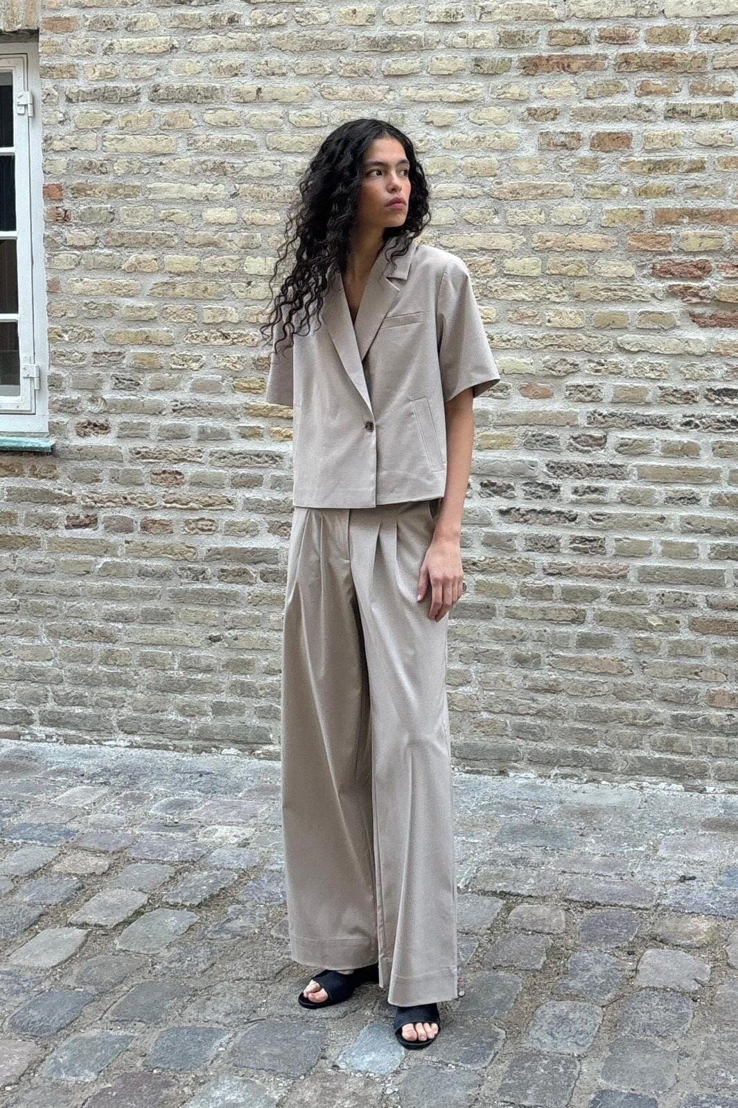 Modström - Tuesdaymd Ss Blazer 59118 - 105 - Beige Melange Blazere 