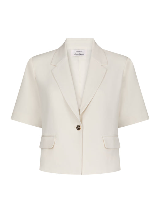 Molly & My X Julie Elgaard - Ella Structure Blazer 168883 - 122 - Creme Blazere 