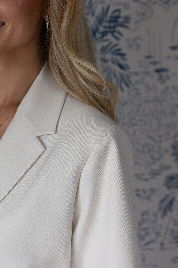 Molly & My X Julie Elgaard - Ella Structure Blazer 168883 - 122 - Creme Blazere 