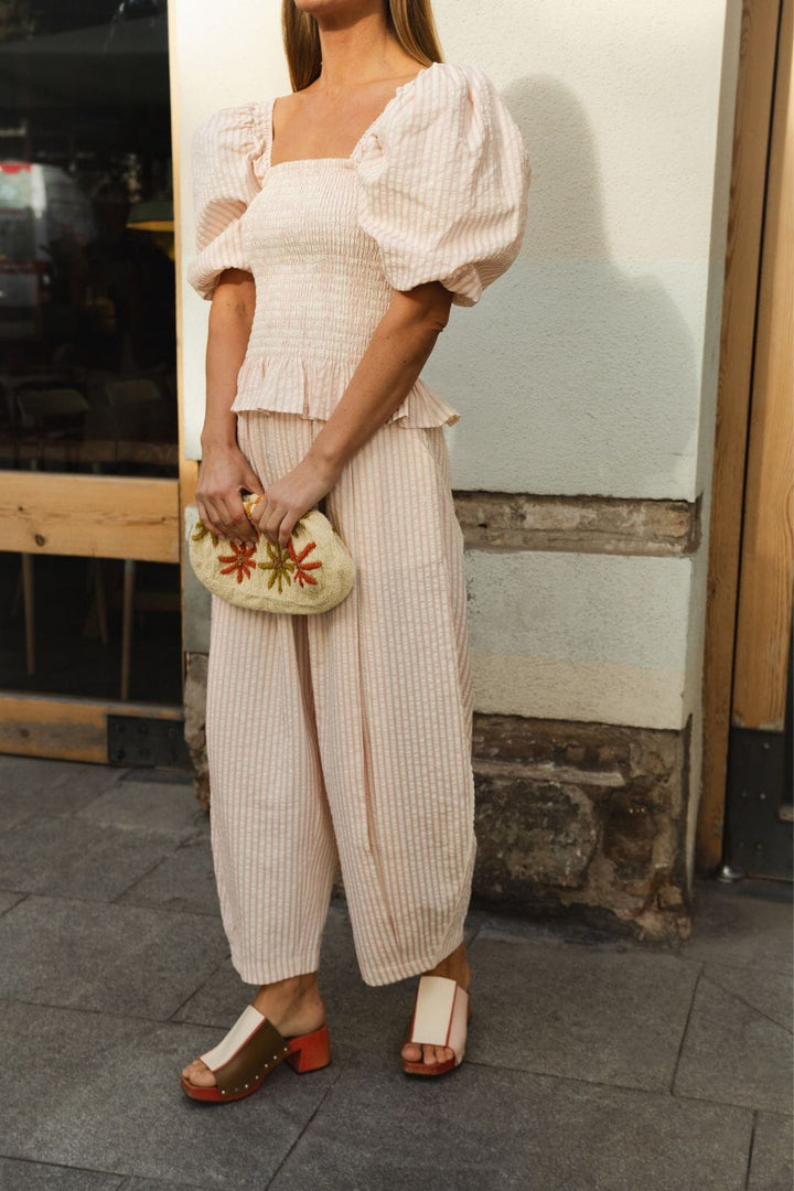 Molly&My x Julie Elsebeth - Rido Pants - Pink Stripe 