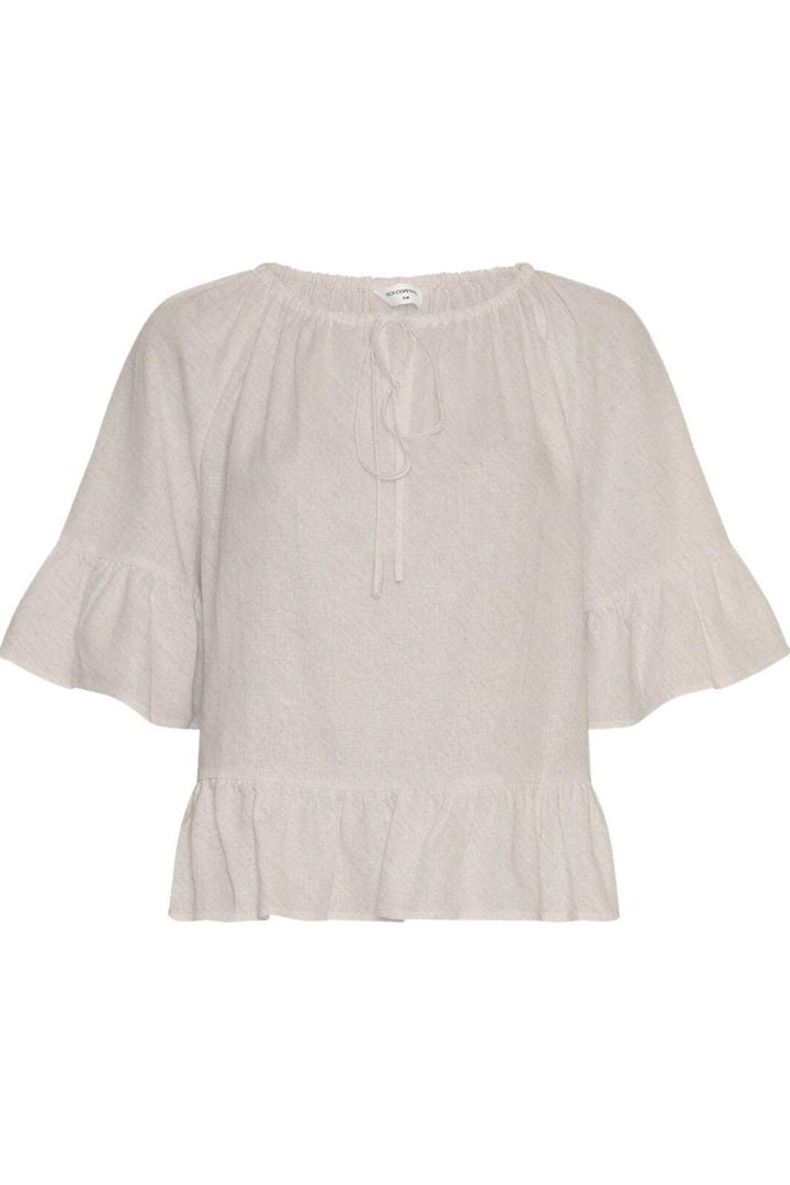 MSCH Copenhagen - Mschviana Ginia 2/4 Top 19893 - Sand Melange Bluser 