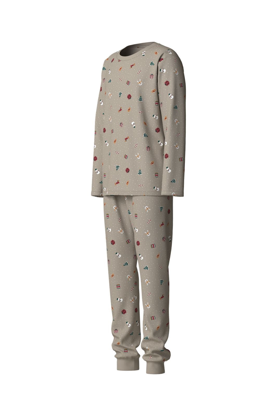 Name It - Nanvismas Ls Nightset - 5160344 Pure Cashmere Christmas