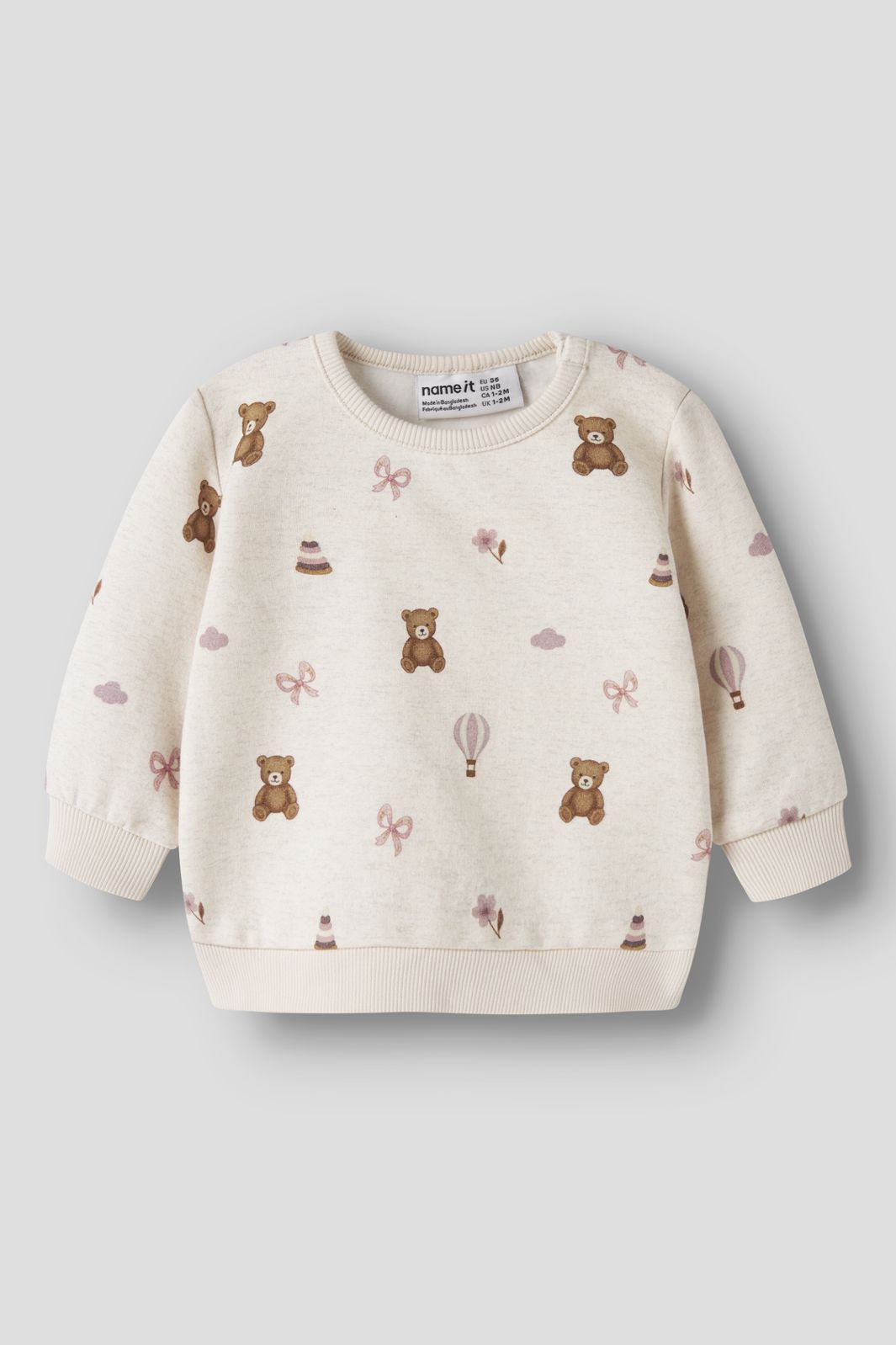Name It - Nbfragine Ls Sweat - 5118521 Peyote Melange