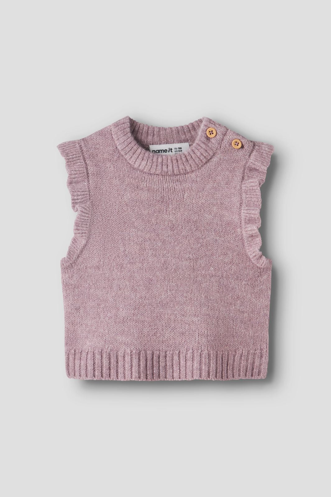 Name It - Nbfrosely Knit Slipover - 5115940 Mauve Shadows