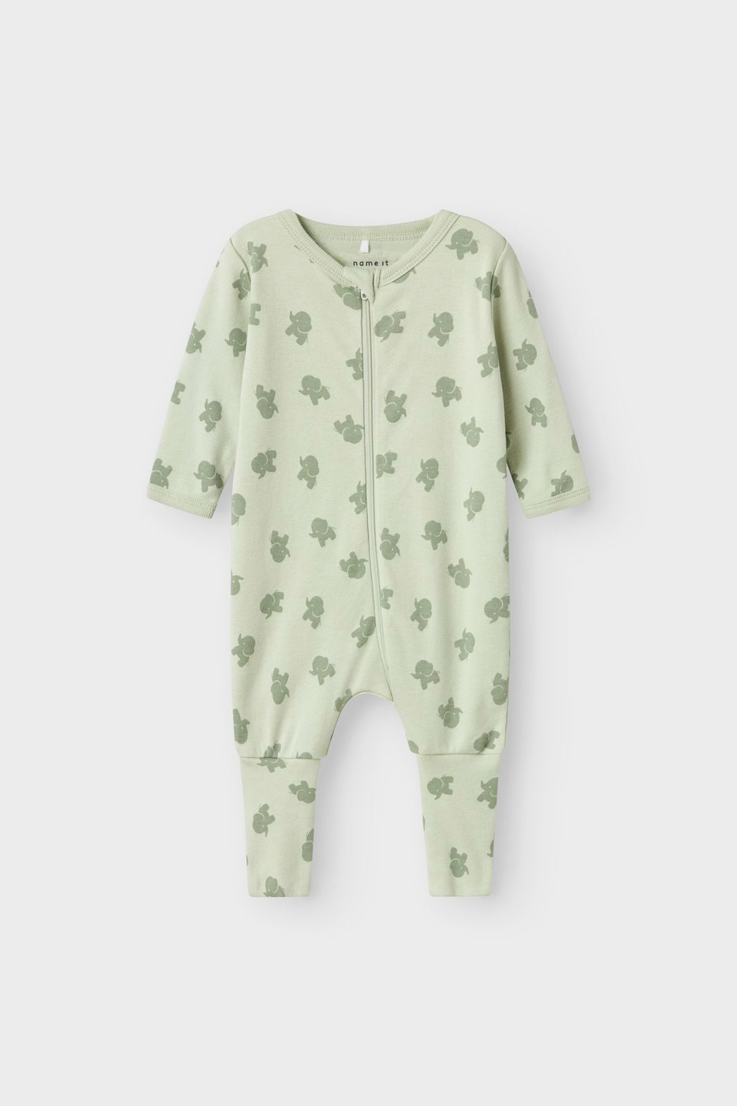 Name It - Nbmnightsuit Zip Ff Sea Elephant - 4737148 Sea Foam