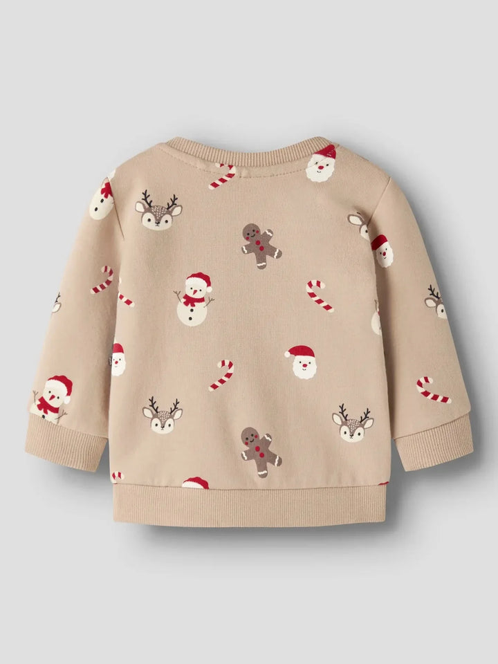Name It - Nbnruller Ls Sweat - 5070716 Sesame Sweatshirts 