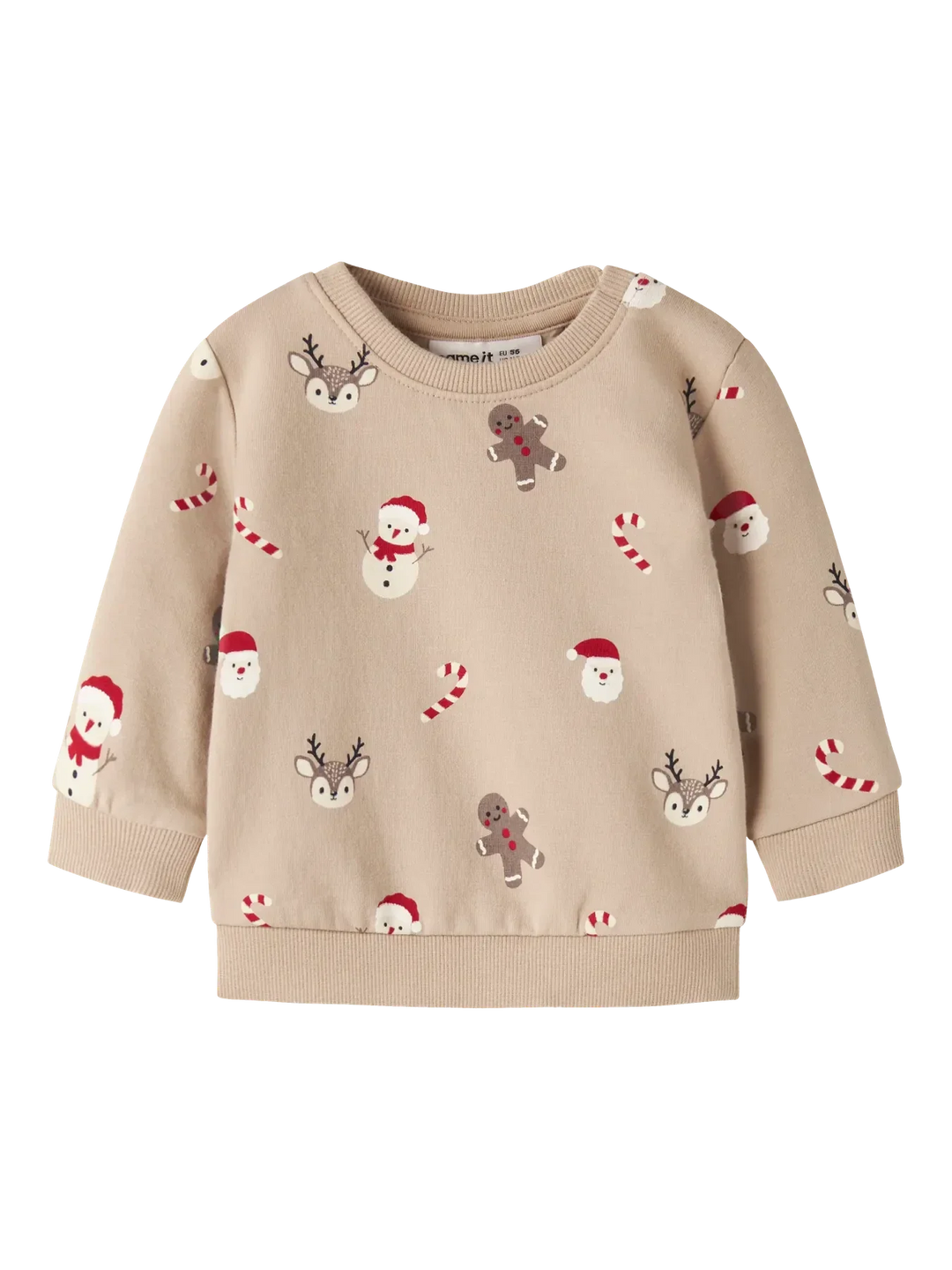 Name It - Nbnruller Ls Sweat - 5070716 Sesame Sweatshirts 