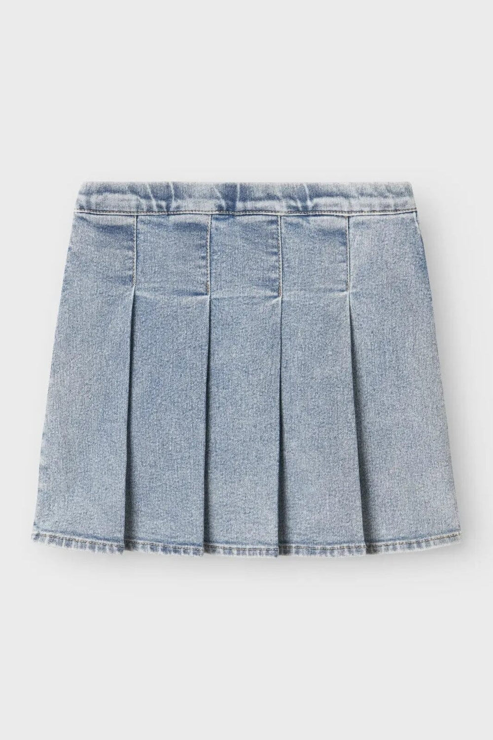 Name It - Nkfdebi Short Pleat Skirt 4064-Ft - 4764356 Light Blue Denim