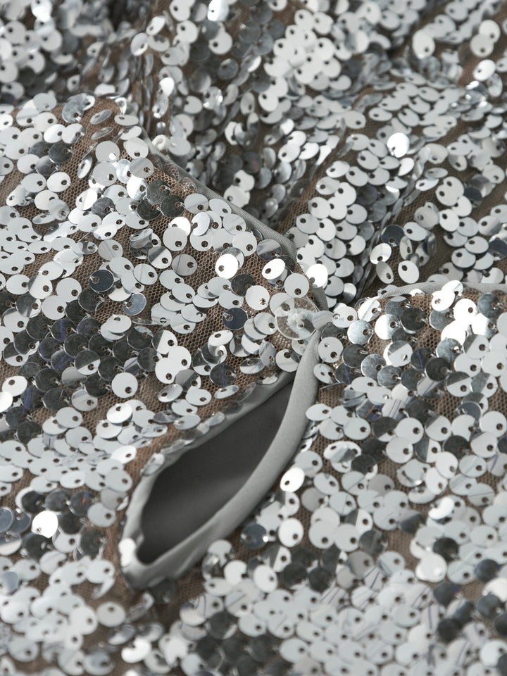 Name It - Nkfriscing 3/4 Sl Dress - 4874447 Silver Kjoler 