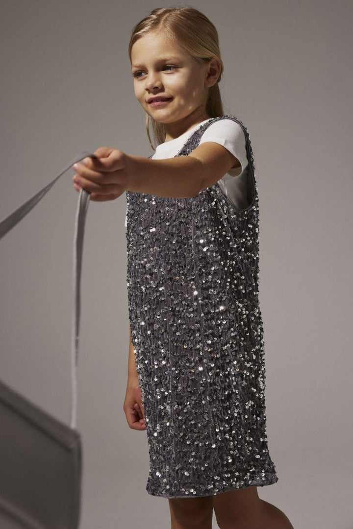 Name It - Nkfrunica Short Spencer - 4898530 Lava Smoke Kjoler 