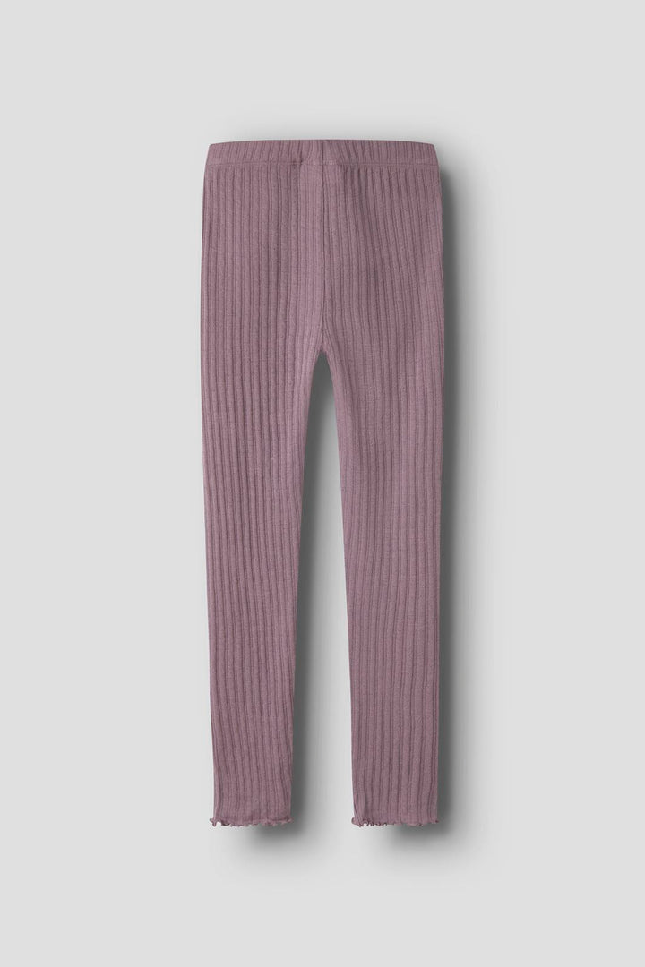 Name It - Nkfwossa Wo/Si Rib Legging - 4973639 Toadstool