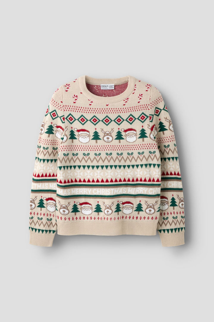 Name It - Nknralkos Ls Knit - 5161629 Peyote