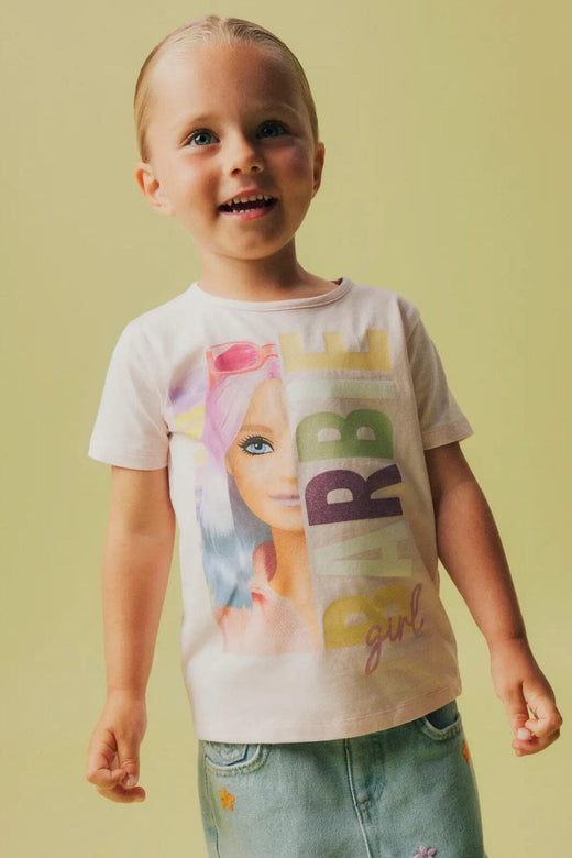 Name It - Nmfalda Barbie Ss Nreg Top Box Sky - 4753117 Ballerina