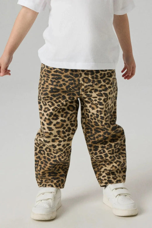Name It - Nmfbella Twi Pants 4444-Td - 5109846 Silver Mink Leopard Jeans 