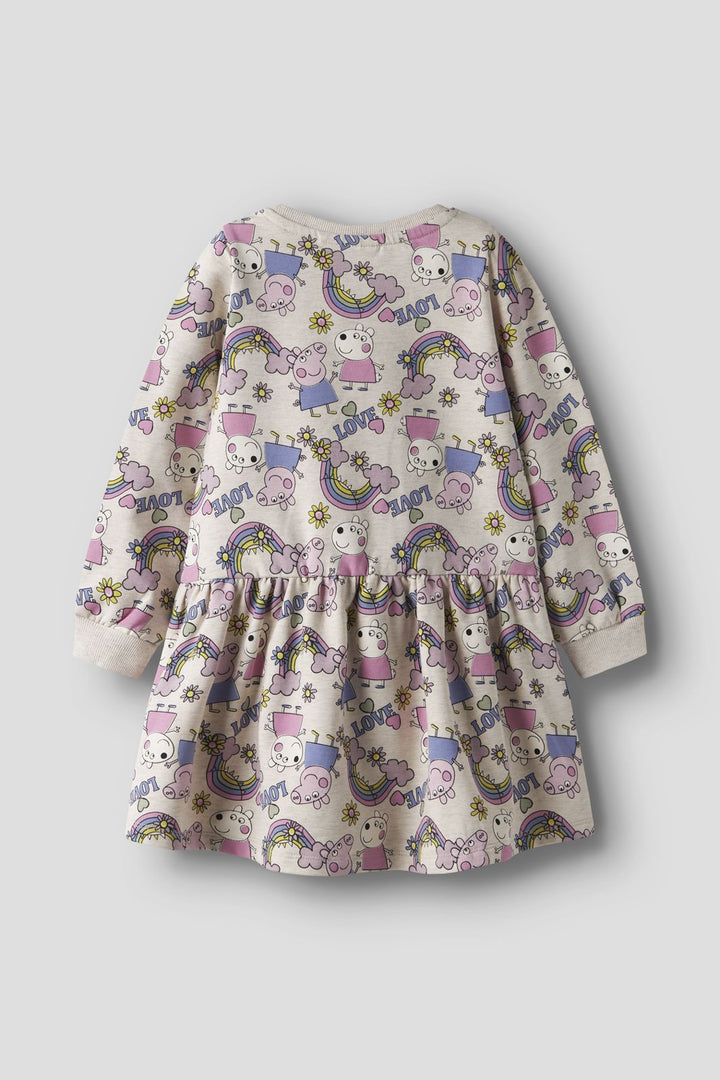 Name It - Nmfdarma Peppa Ls Swe Dress - 4922431 Peyote Melange