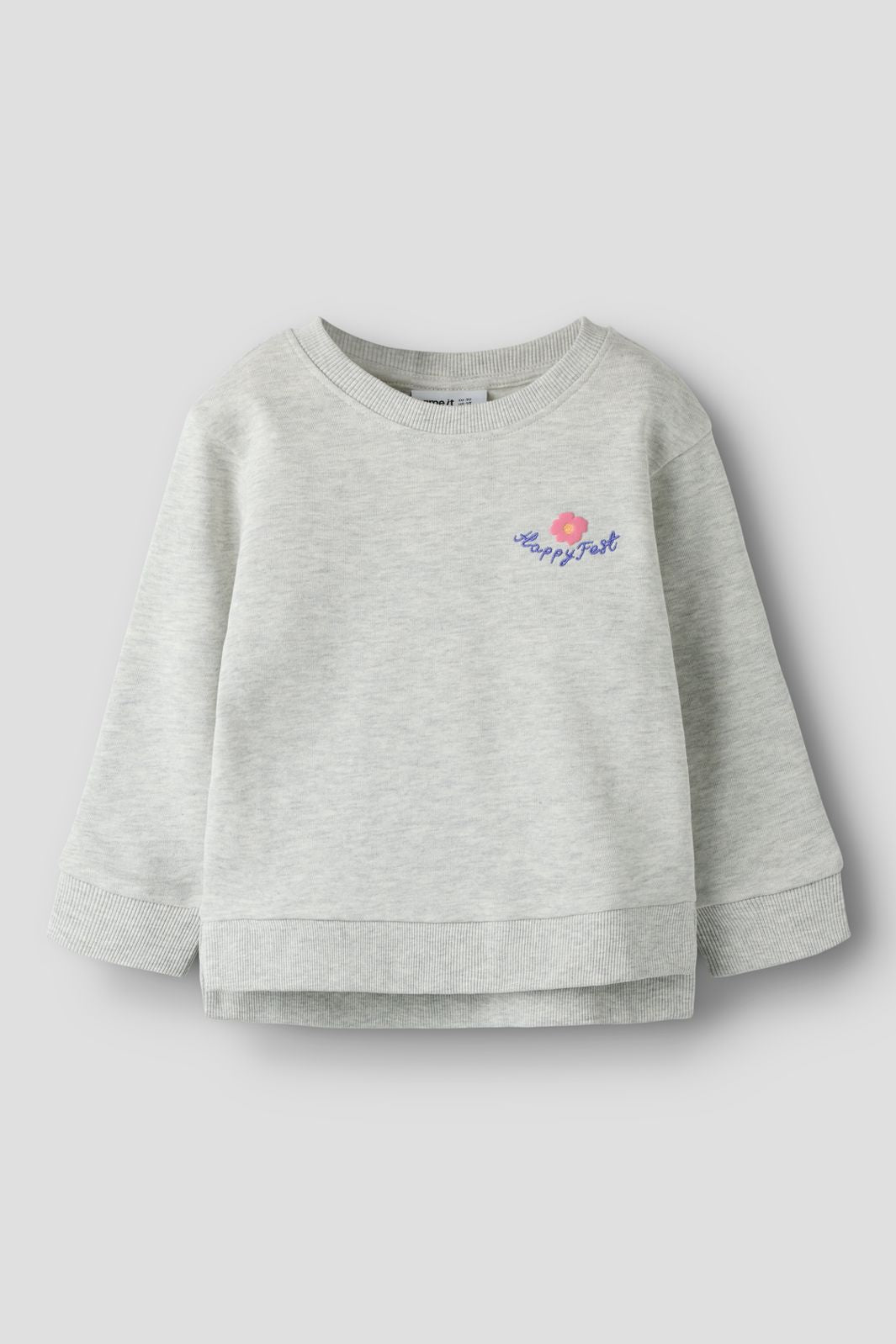 Name It - Nmffunna Ls Nreg Swe - 5106317 Light Grey Melange