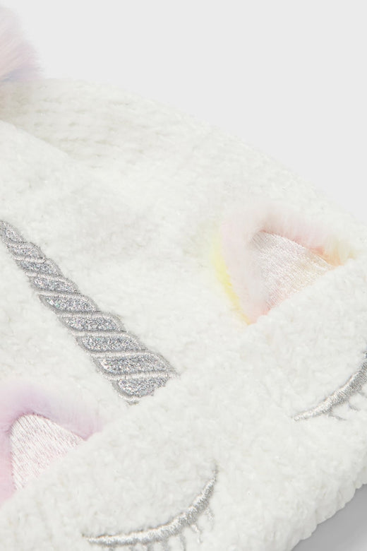 Name it - NmfMetea Knit Hat - Snow White Huer 