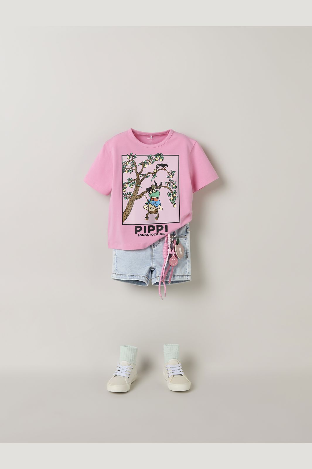 Name It - Nmfmuri Pippi Ss Nreg Top Box Sky - 4998571 Pink Drink