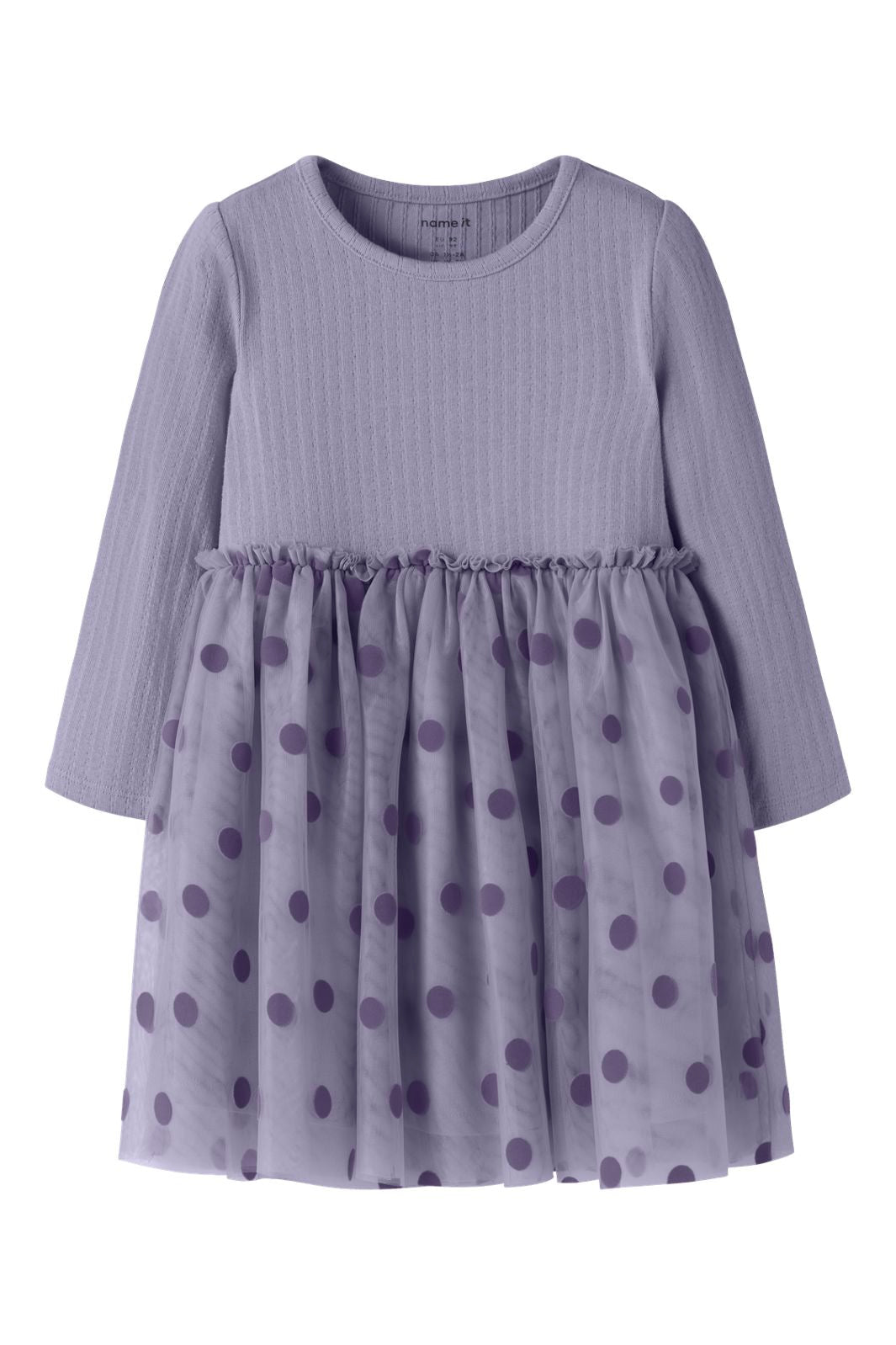 Name It - Nmfnagina Ls Tulle Dress - 5075783 Heirloom Lilac