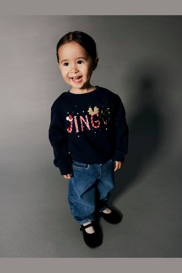Name It - Nmfpolmax Ls Nreg Sweat Box - 5067294 Navy Blazer