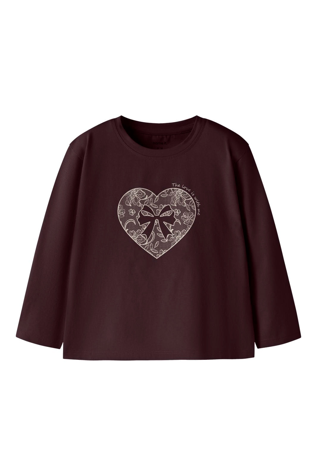 Name It - Nmframono Ls Nreg Top Box - 5115406 Chocolate Plum