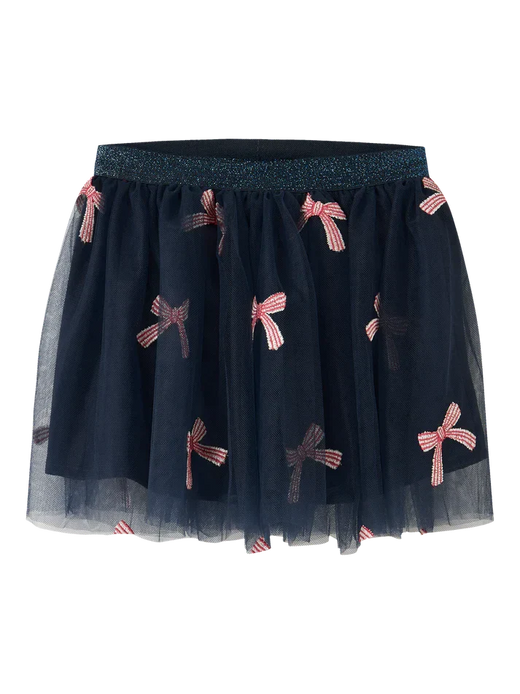 Name It - Nmfveross Tulle Skirt - 4930110 Navy Blazer Christmas Bow Nederdele 